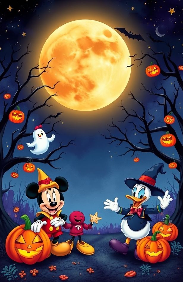 Disney Halloween Wallpaper Background