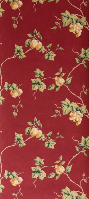 Red Country Fruit Wallpaper Sample Rustic By American