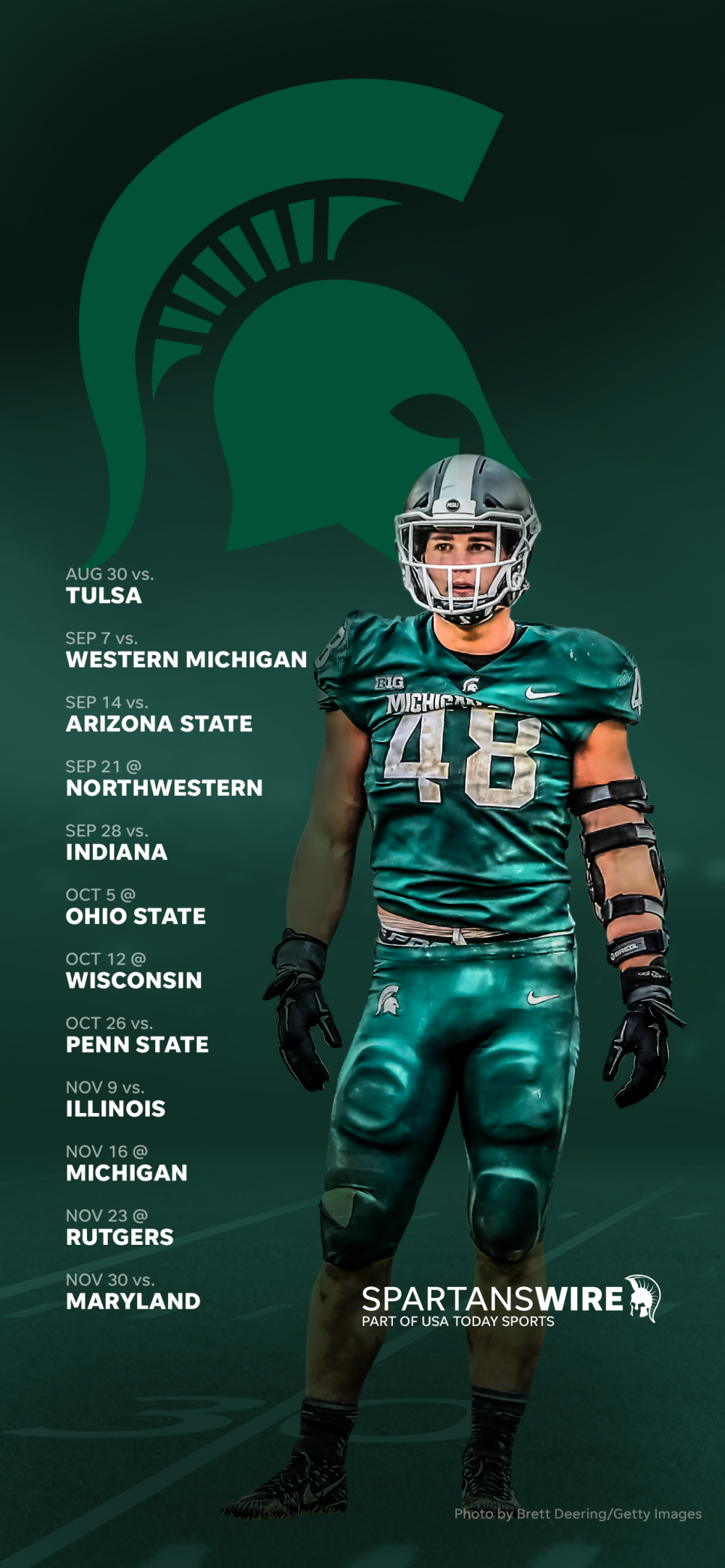 Free download 2019 Michigan State Spartans Football Schedule
