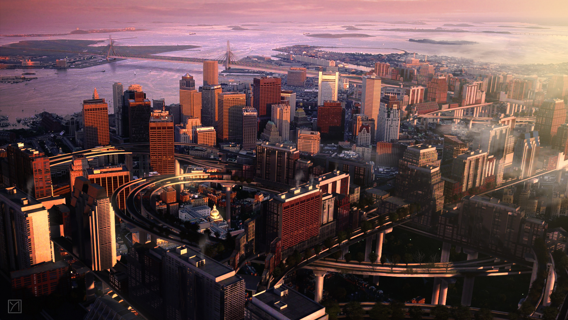 Cityscapes Boston Wallpaper