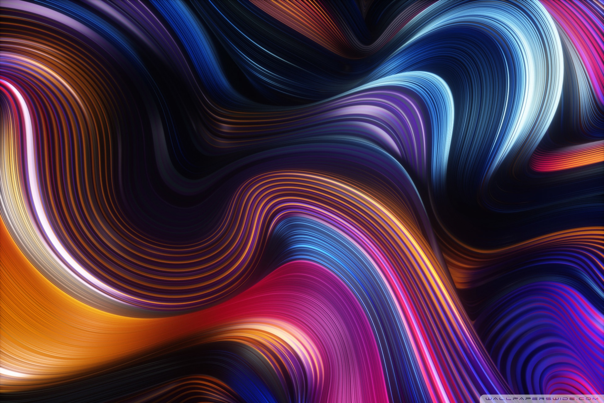 Abstract Wave Art Background Ultra HD Desktop Wallpaper