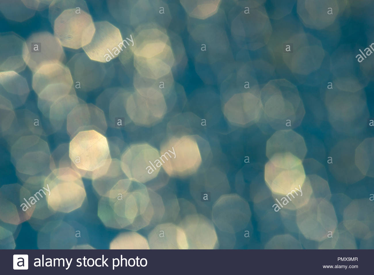 Blurry Photographic Background Of Soft Yellow And Bluish Colors