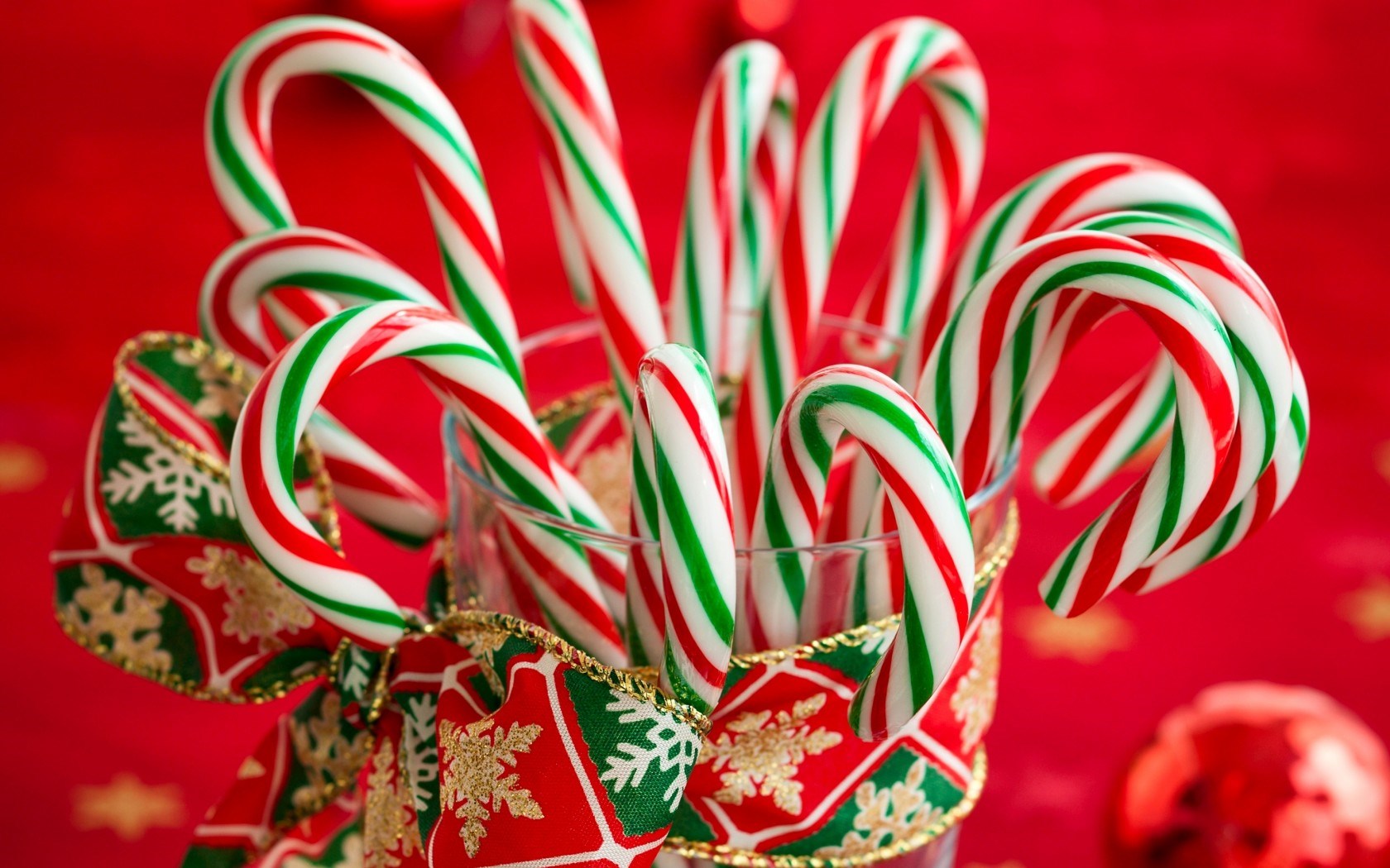 Candy Canes Striped Christmas New Year Holiday HD Wallpaper Jpg