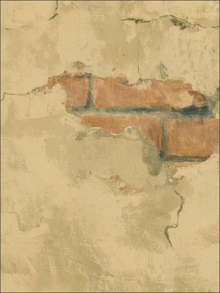Tuscan Stone Wallpaper Brown Faux Wall