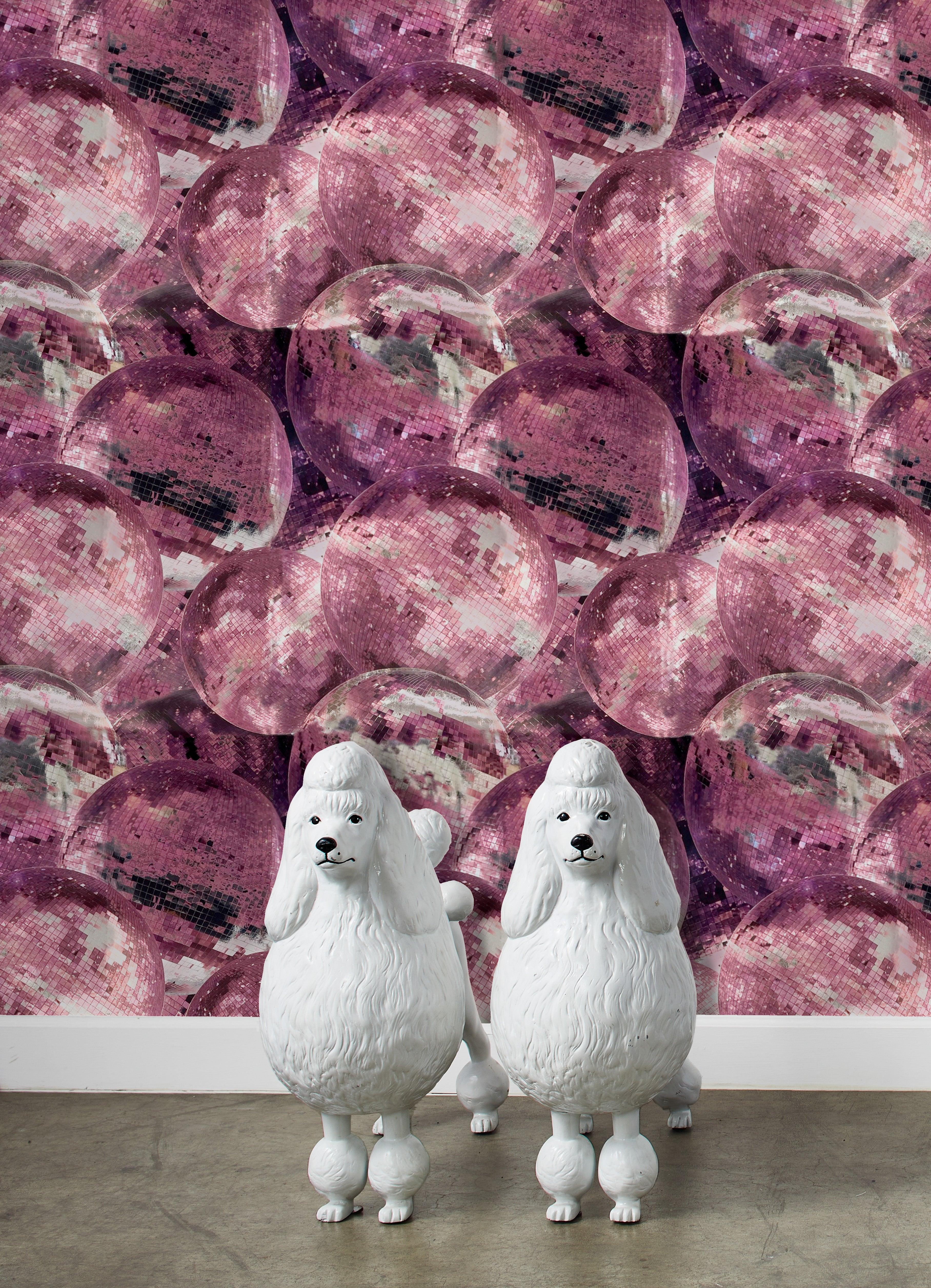 Barbie Disco Ball Wallpaper By Pink On Silver Mylar