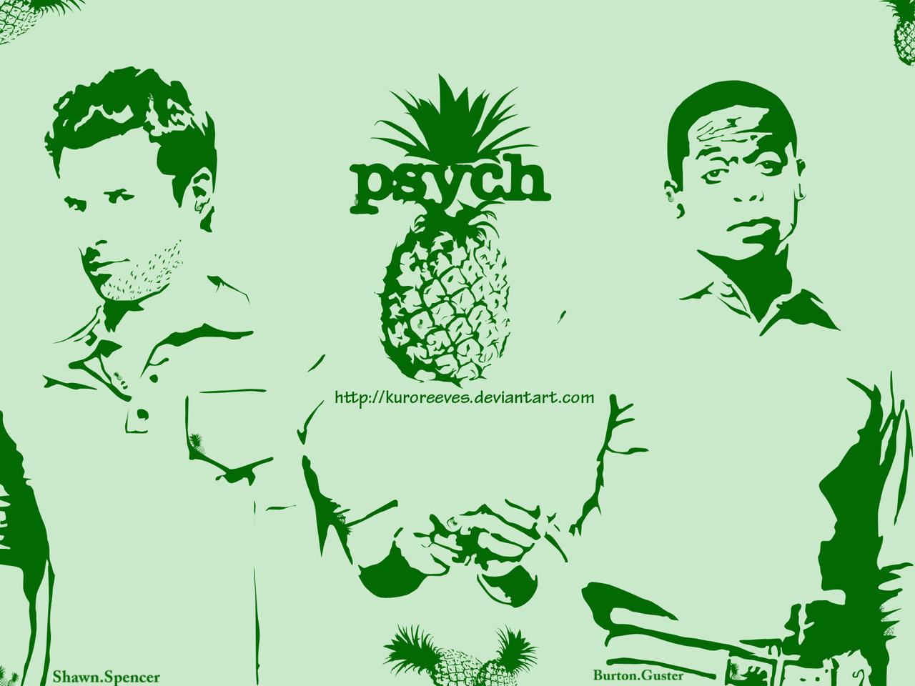 psych vctr 2clrs hdn pineapple by kuroreeves on