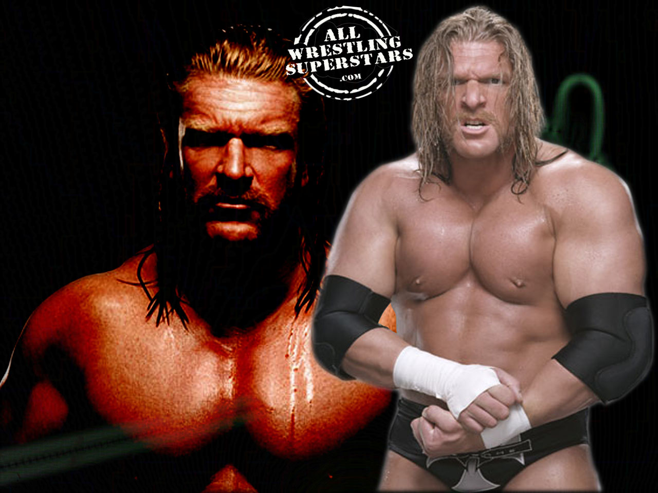 Superstar Triple H Showing His Massive Strong Body Click On Image To