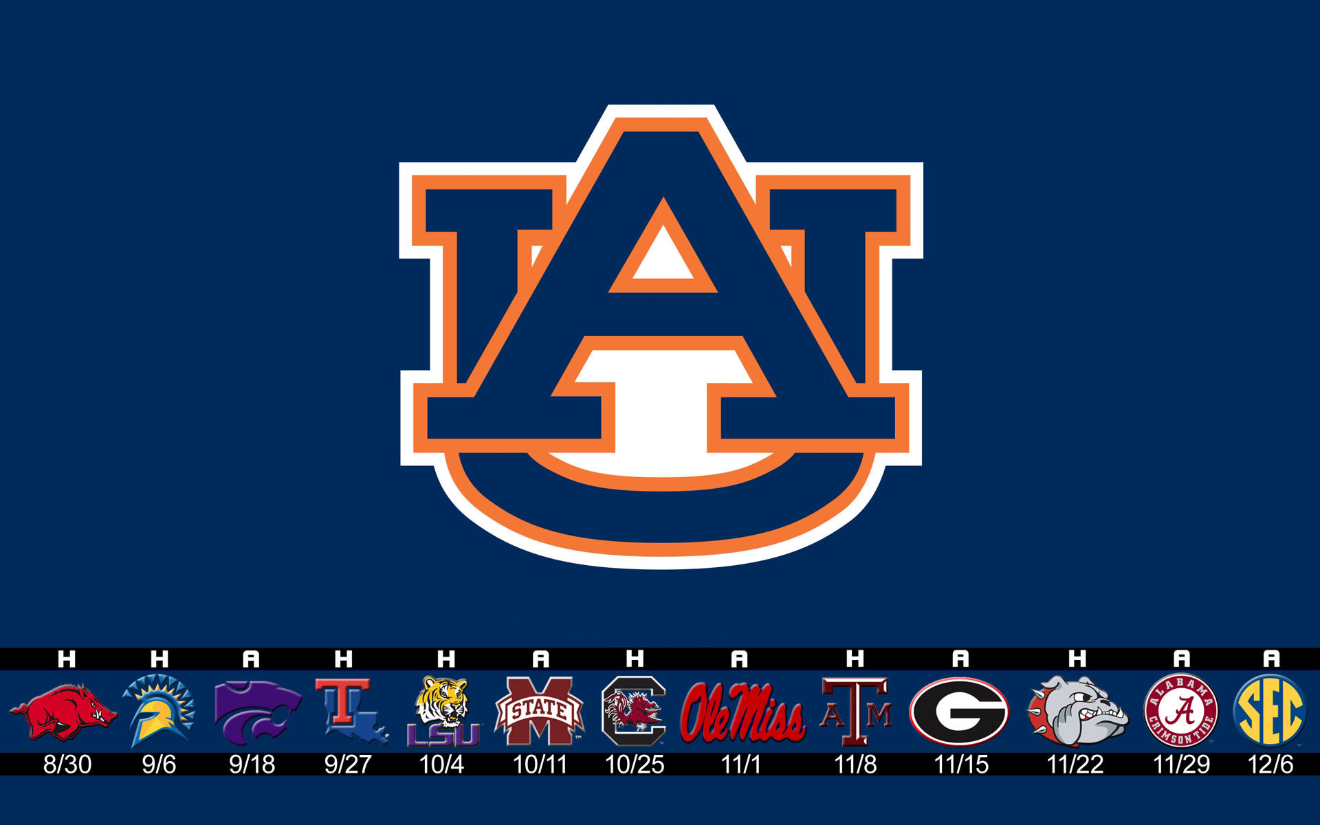 Auburn Football Schedule Wallpaper On