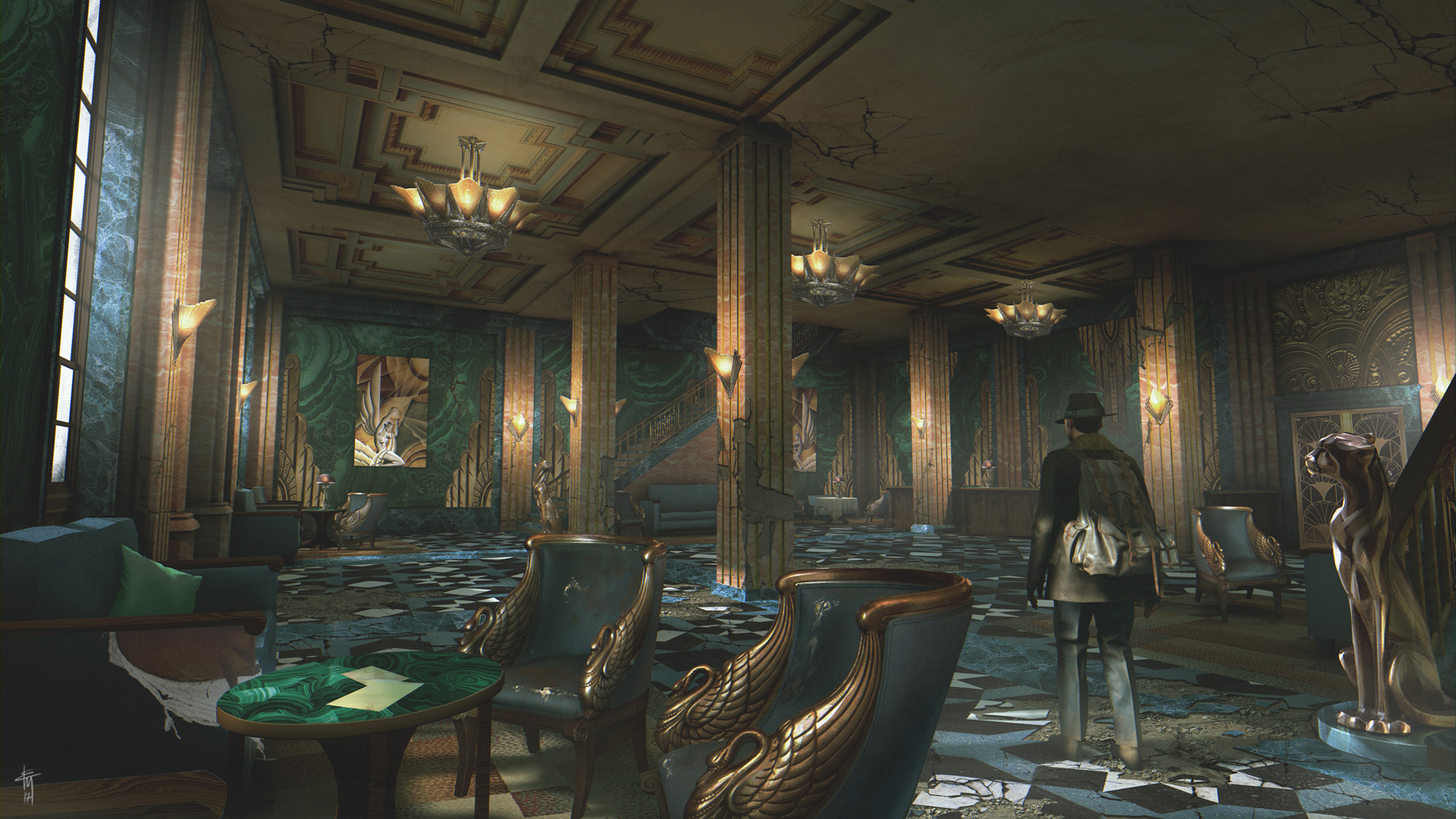 Hotel Wallpaper From The Sinking City Gamepressure