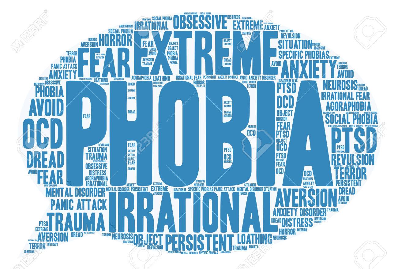 Free download Phobia Word Cloud On A White Background Royalty Free ...