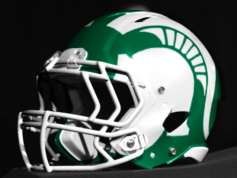 Michigan State Spartans Football Helmet A Spartan Not Msu