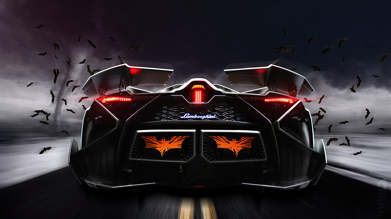 Free Download Wallpaper Lamborghini Egoista Luxury Cars Back View