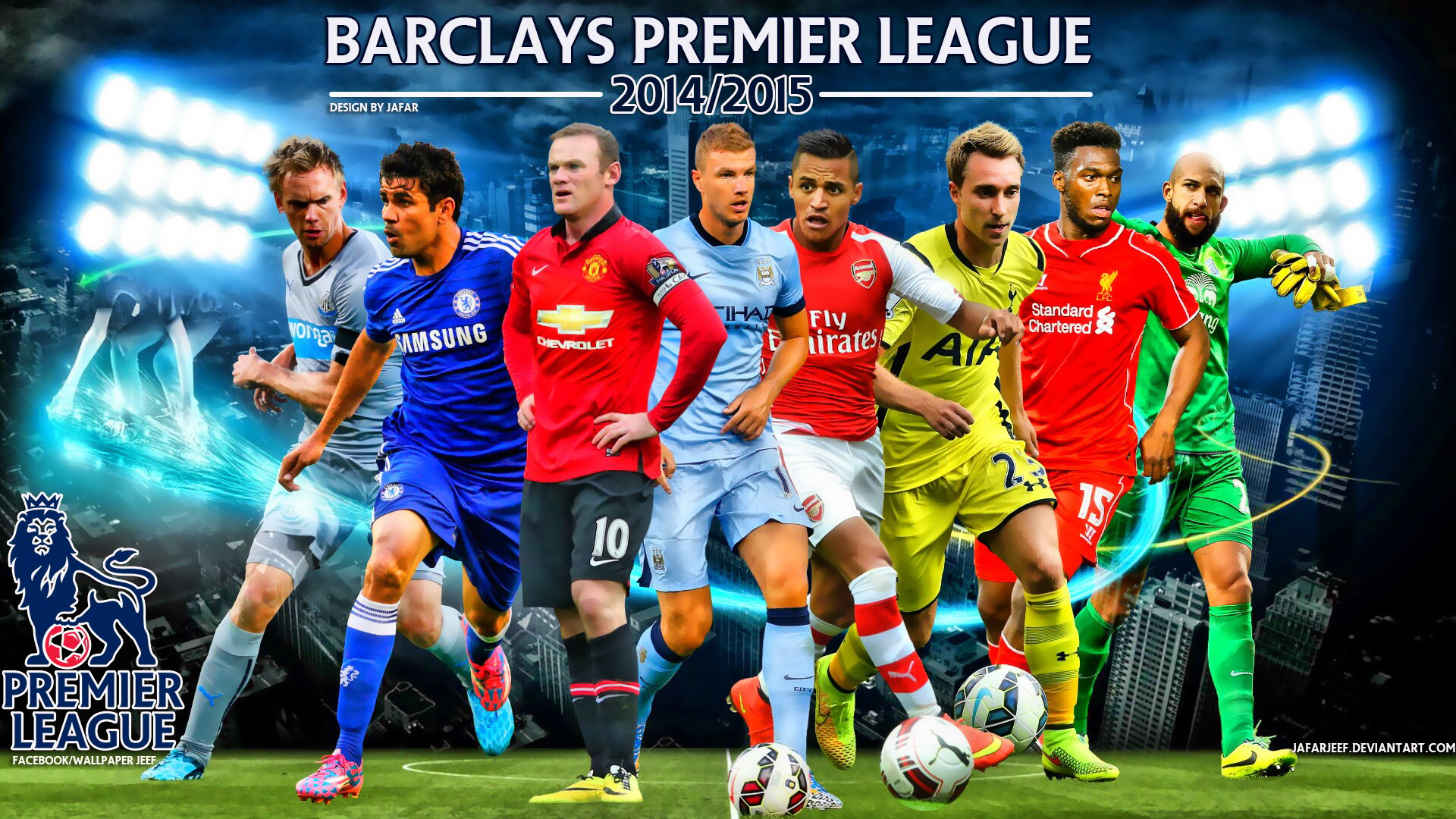 Barclays Premier League 2014 2015 Football Stars Wallpaper   American