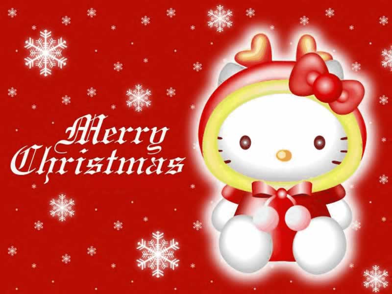 Hello Kitty And Christmas Wallpaper