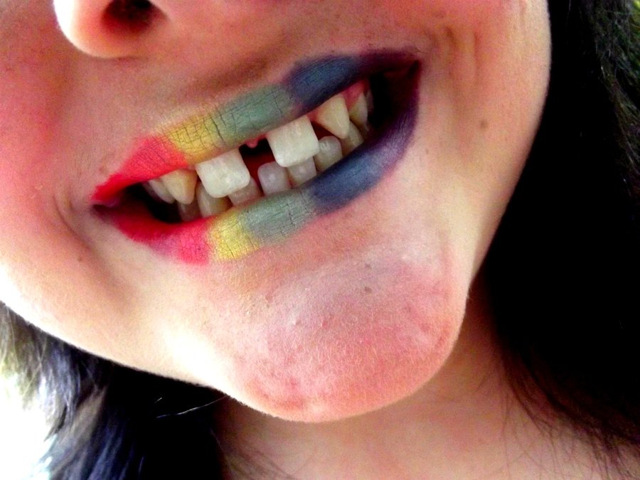 Rainbow Lips Wallpaper By Takemylifeaway