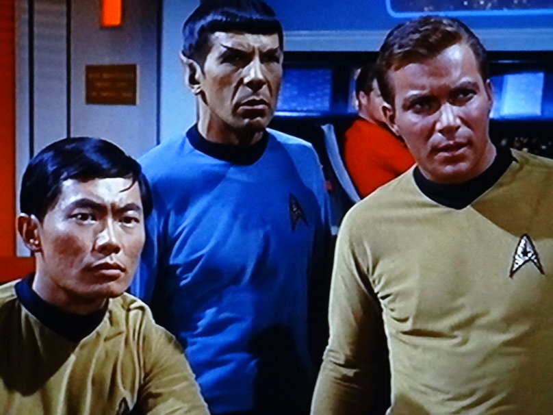 Sulu Spock And Kirk Wallpaper