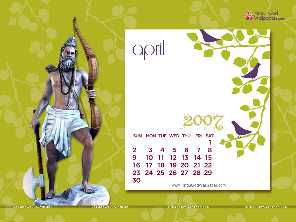 Desktop Calendar Wallpaper April