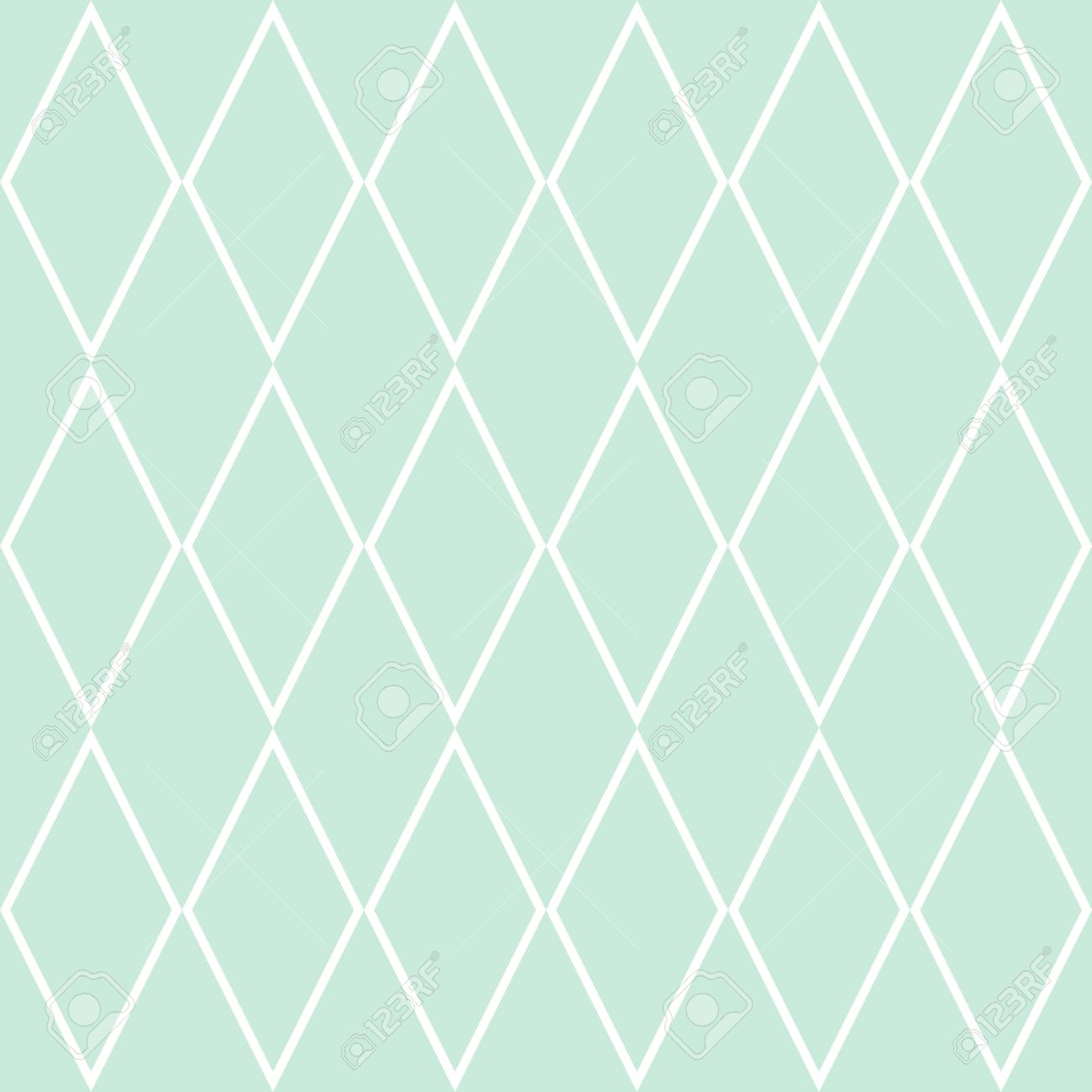 Tile Pattern Or Mint Green And White Wallpaper Background Royalty