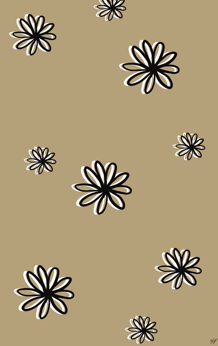 Black And White Flower Wallpaper
