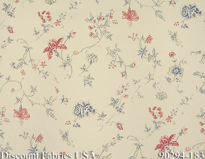 Hibiscus Rose Denim Wallpaper by Motif