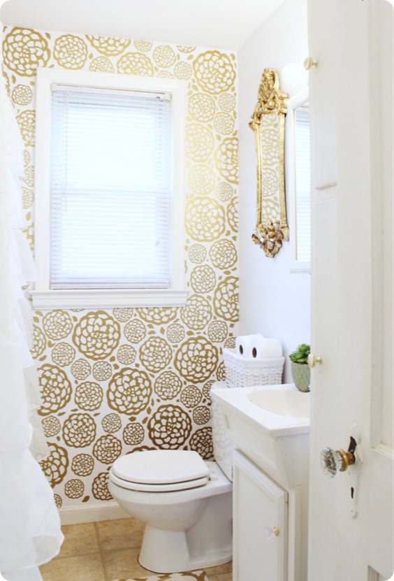 By The Petal Pusher Ivory And Gold Wallpaper Designed Oh Joy