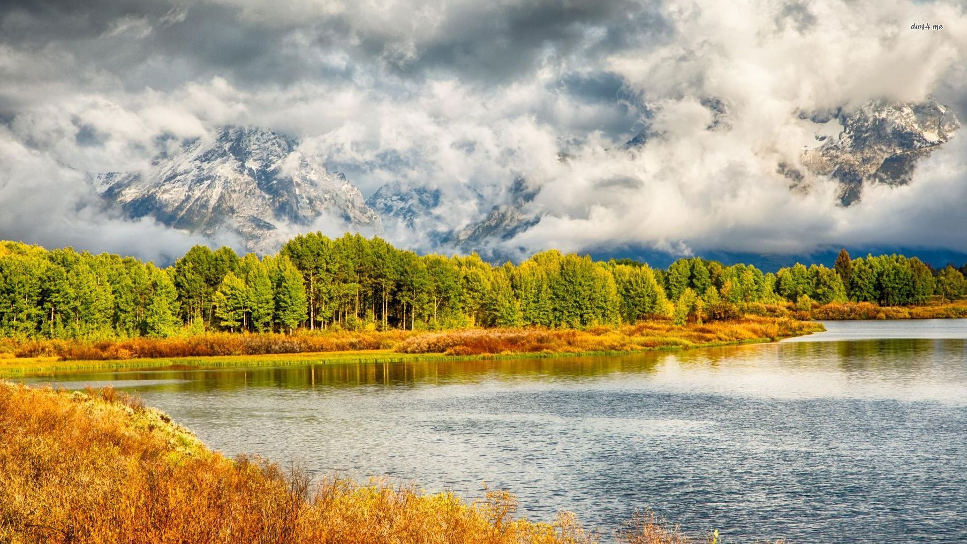 Oxbow Bend Wyoming Wallpaper Nature