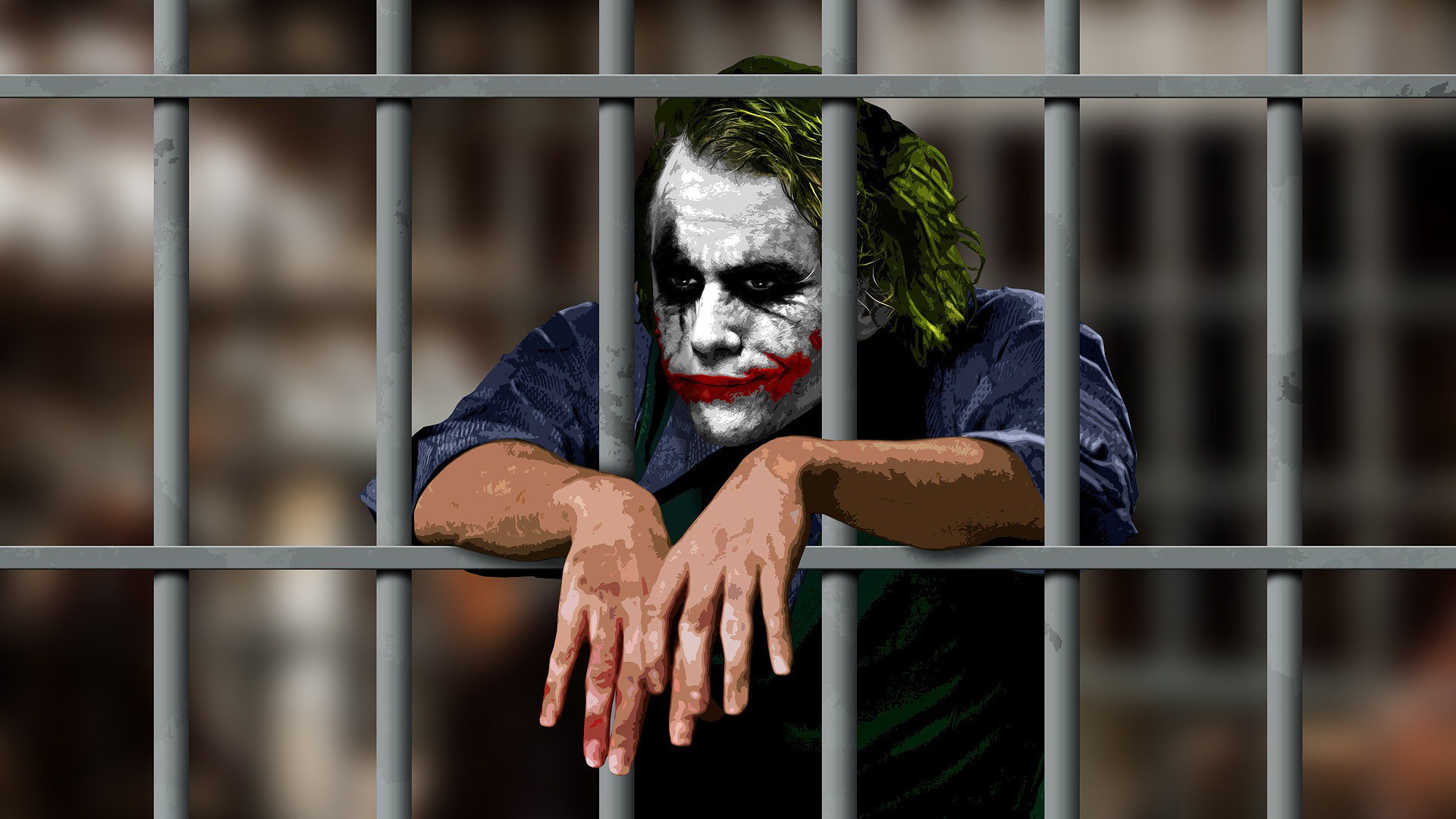 Joker In Jail Movie Scene Of Batman HD Wallpaper