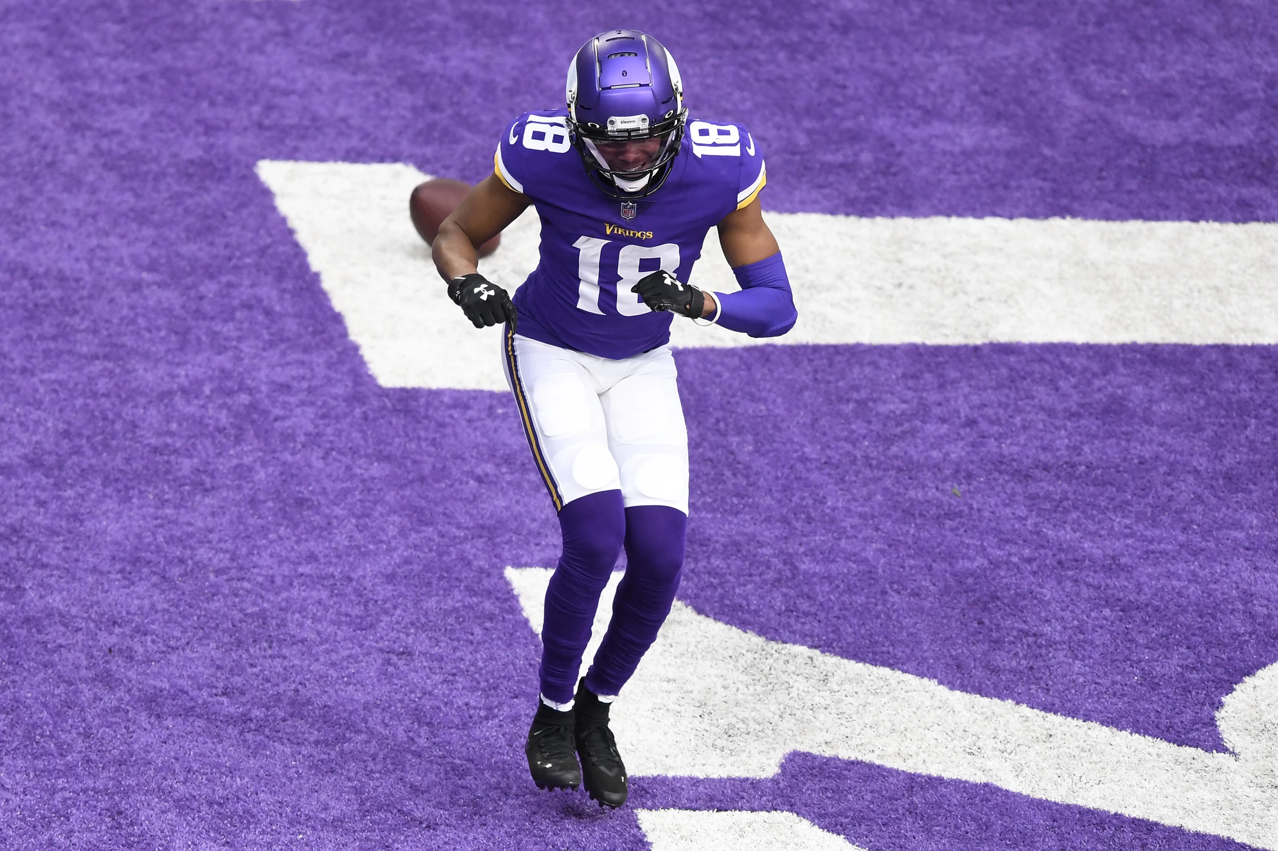 Vikings Justin Jefferson Sets Nfl Rookie Receiving Record Wallpaper
