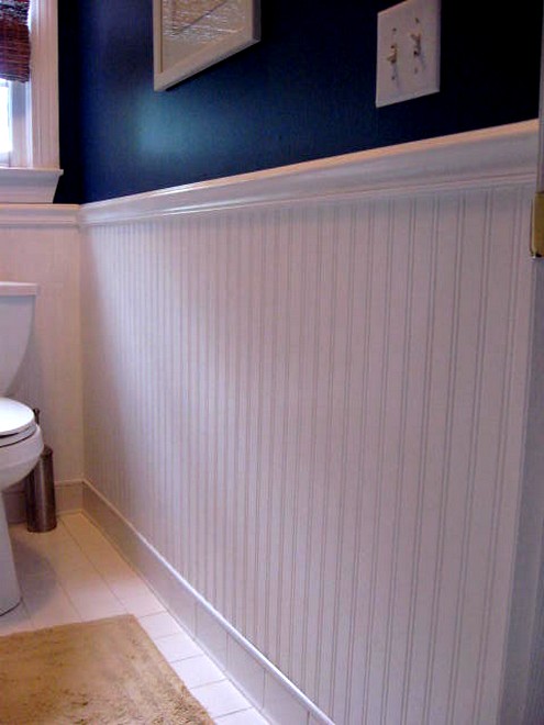 Low Cost Bathroom Updates Add Beadboard Or Wallpaper To
