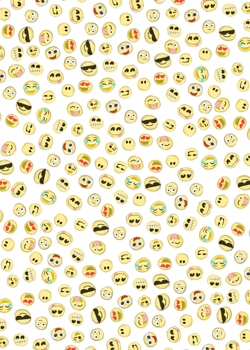 Background Cartoon Cute Emoji Faces Wallpaper Image By