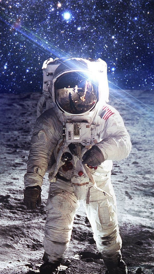 Psychedelic Astronaut Moon Image