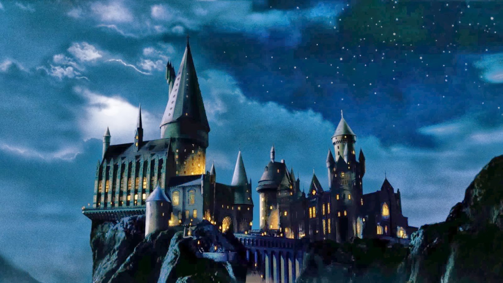 Hogwarts the school of witchcraft and wizardry made famous by Harry