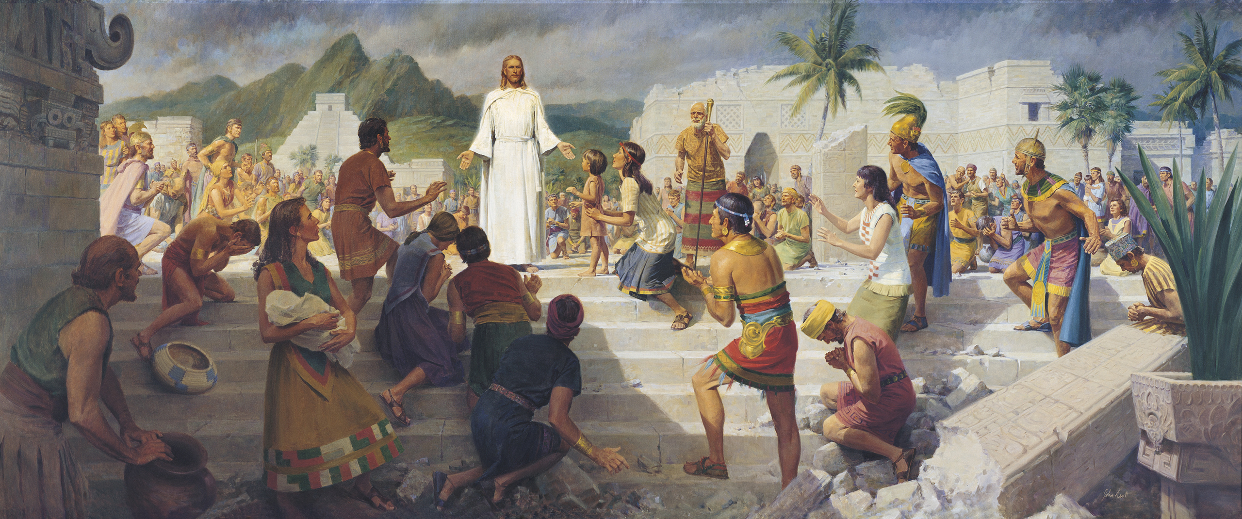 Jesus Teaching In The Western Hemisphere Christ Visits