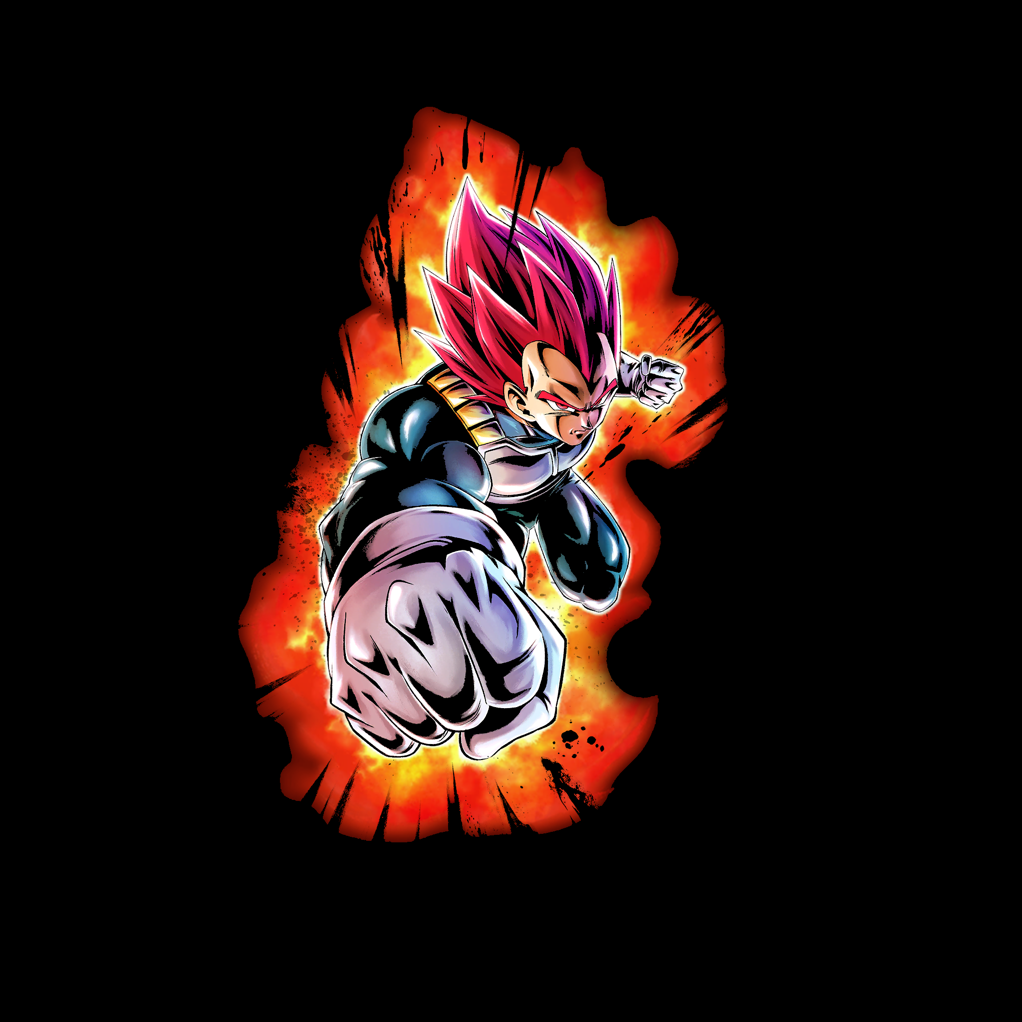 Super Saiyan God Vegeta True Black Amoled Wallpaper