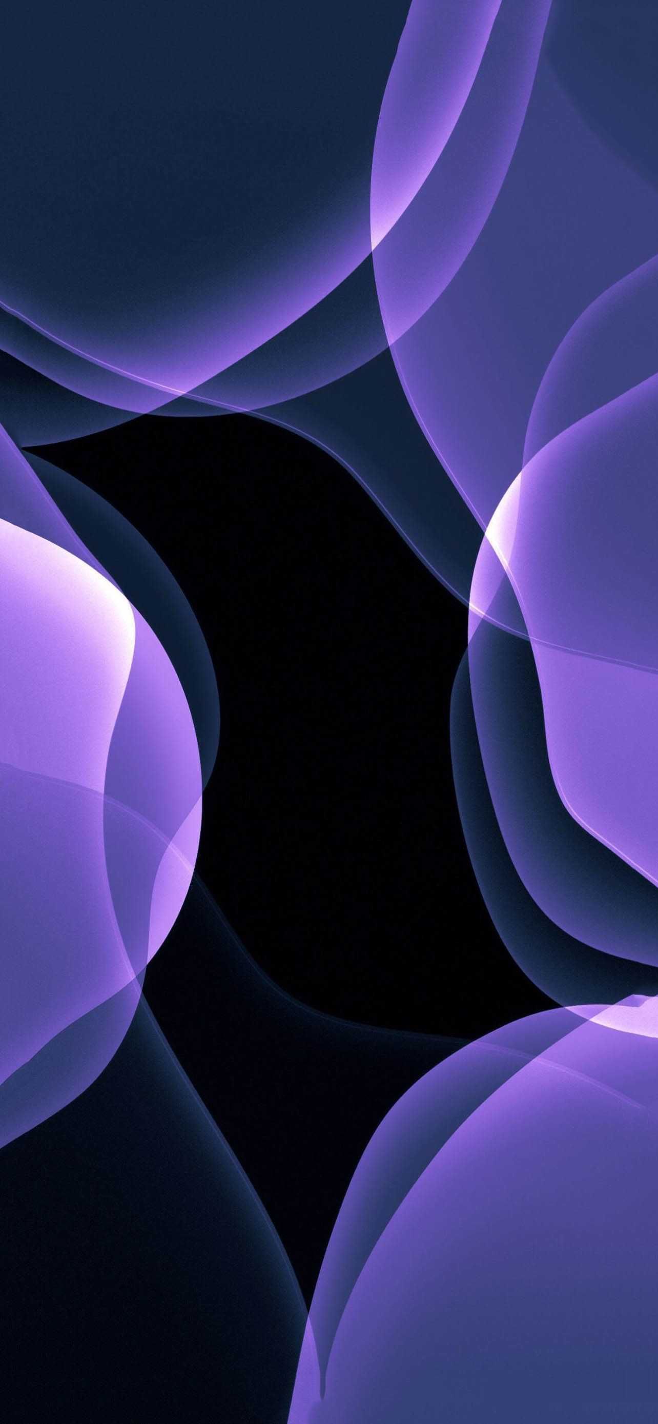Abstract purple and black background resembling iPhone 14 Pro Max wallpaper