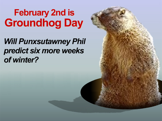 Happy Groundhog Day Valentine Greetings
