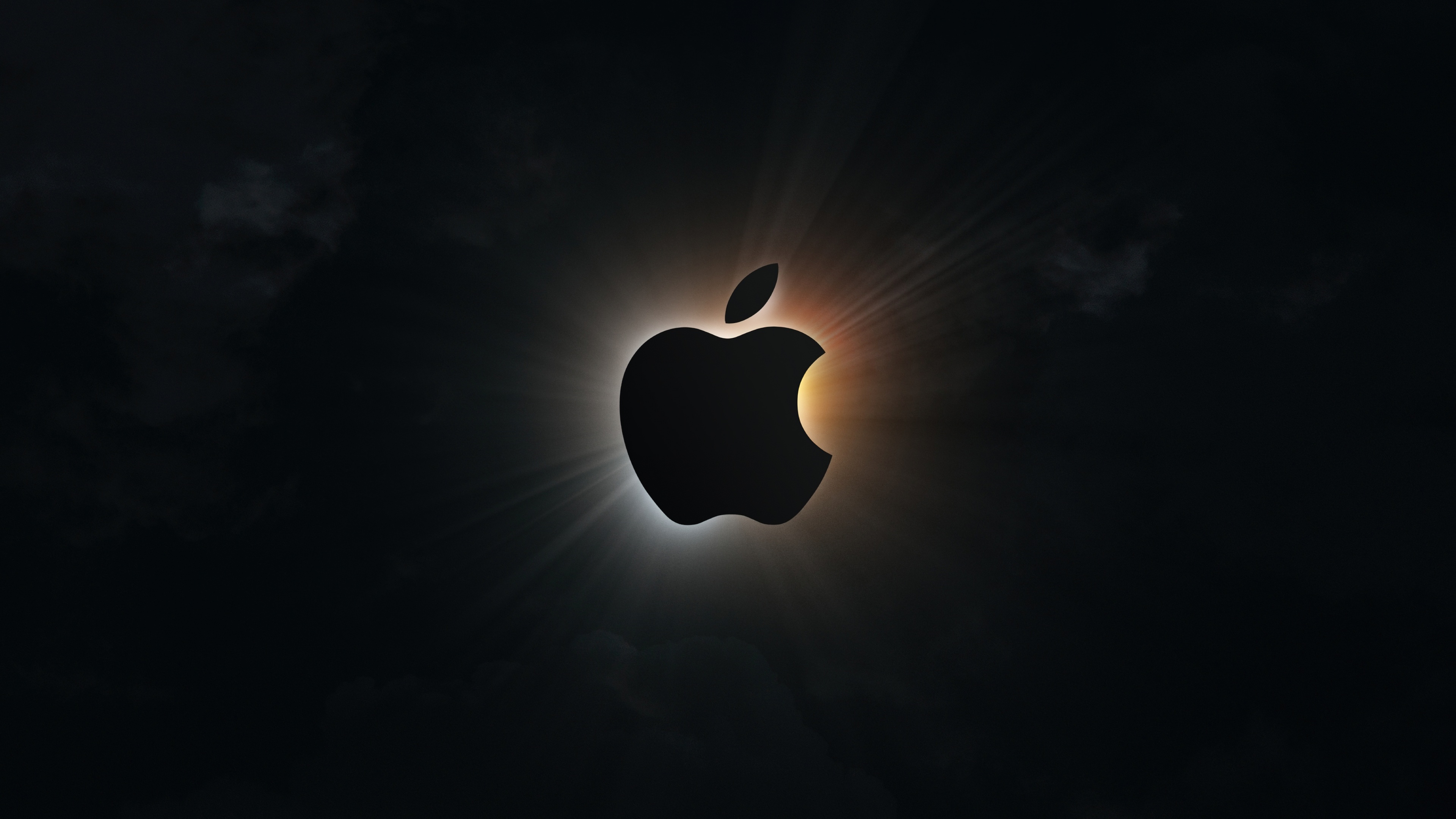 Apple Logo Wallpaper 4k Silhouette Eclipse