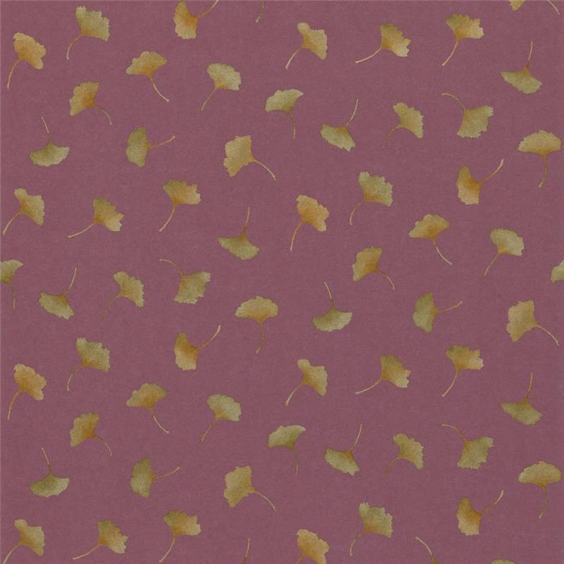 Plum Purple Gold Kantu Options Sanderson Wallpaper
