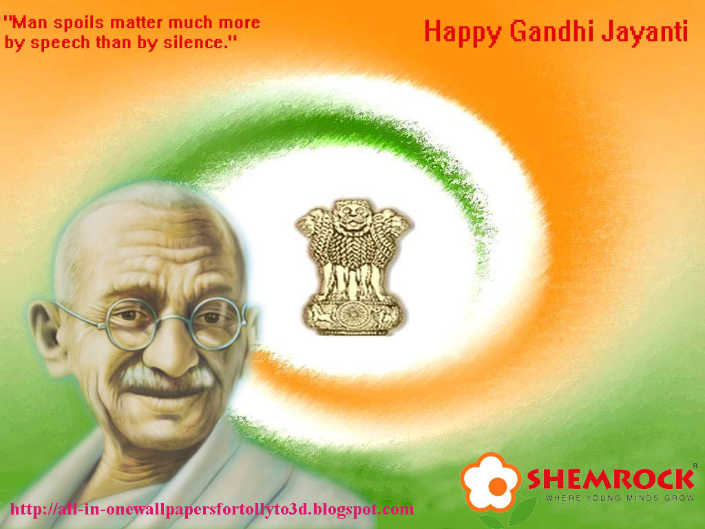 Gandhi Jayanti Wallpaper HD Background Image Pics Photos
