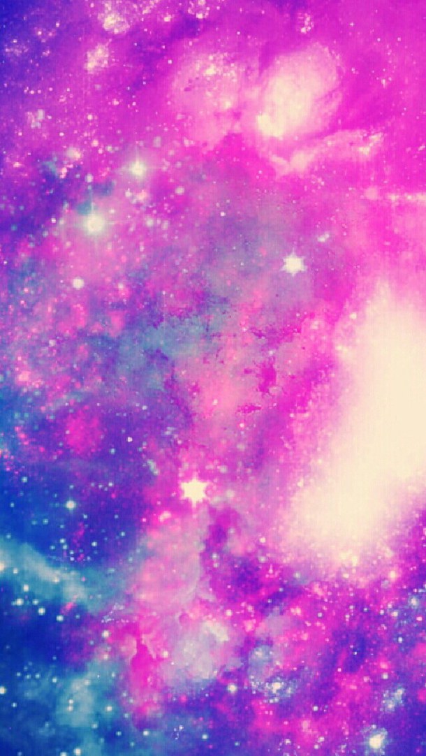 Cotton Candy Pastel Pink Galaxy Background