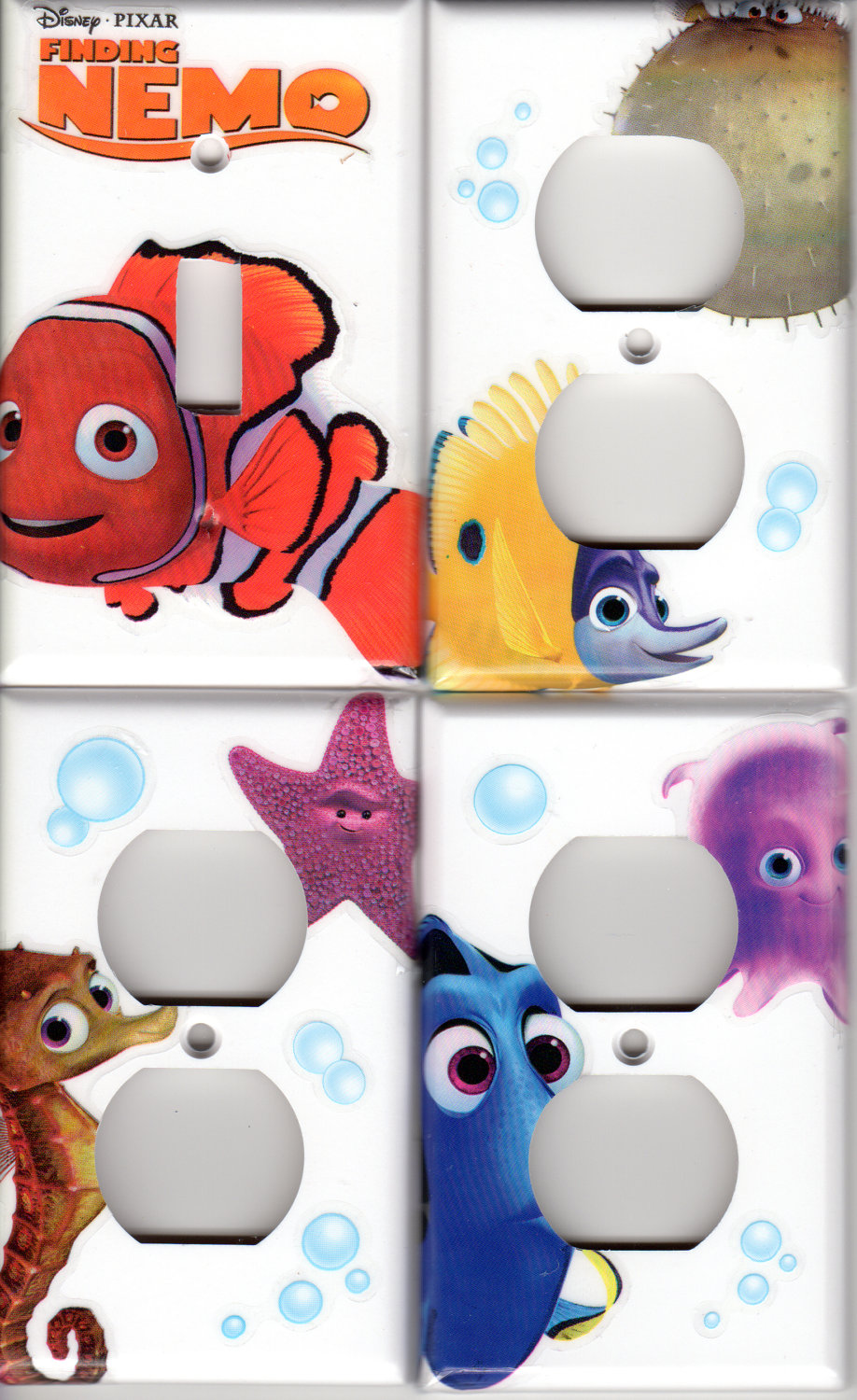 Finding Nemo Light Switch Plate Outlet Covers Set Diy