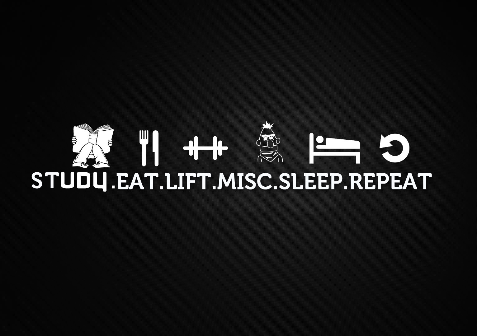 Beast Motivation Study eat lift misc sleep repeat