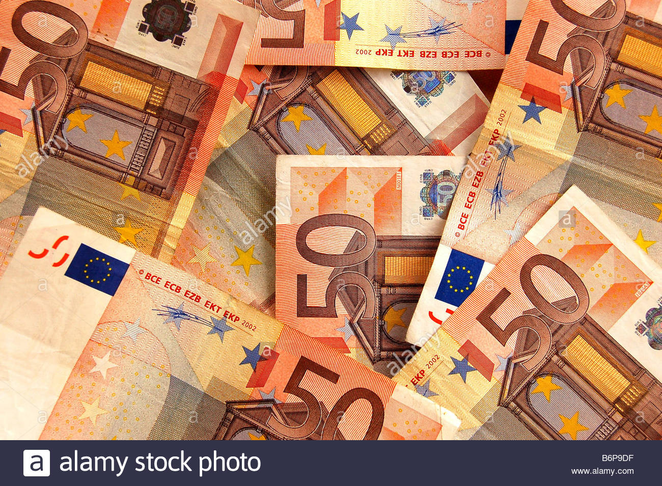 Euro Background Stock Photo