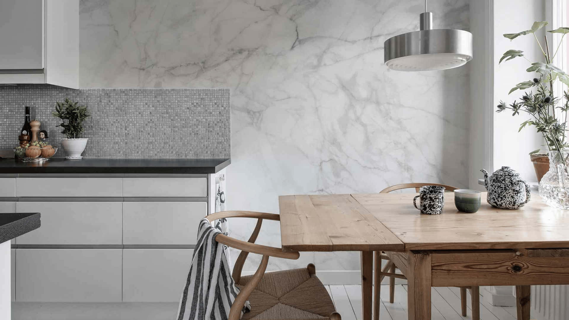 4k Kitchen Background Wallpaper