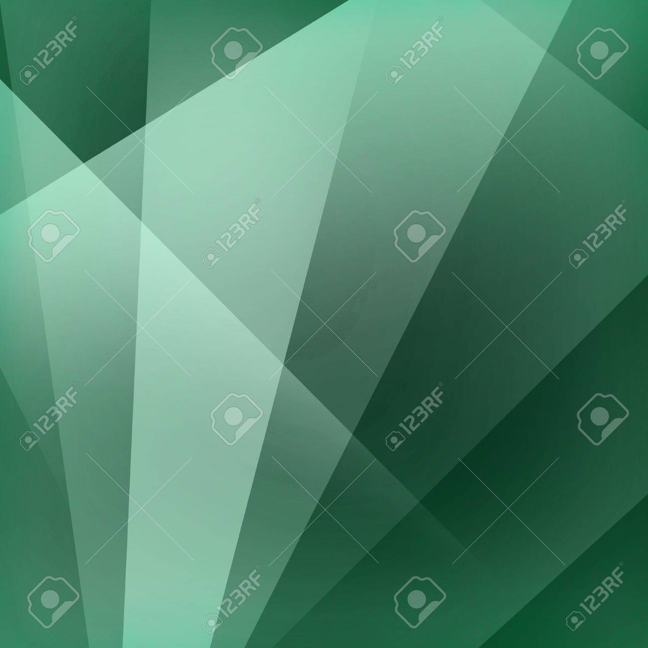 Green Background Angled Stripes Of And White In Fan Shaped