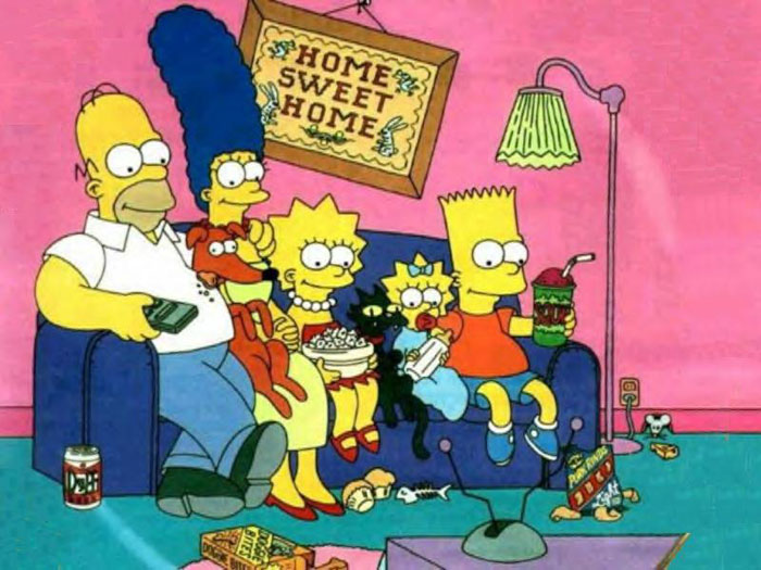 Simpsons Family Cartoon Characters Wallpaper