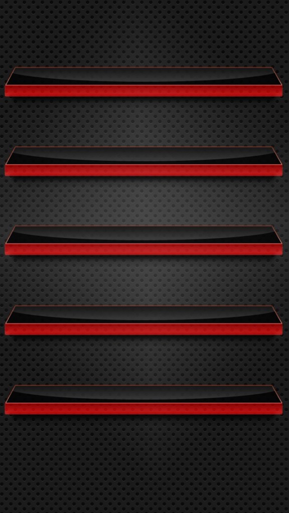 Black And Red Glass Shelves Wallpaper iPhone