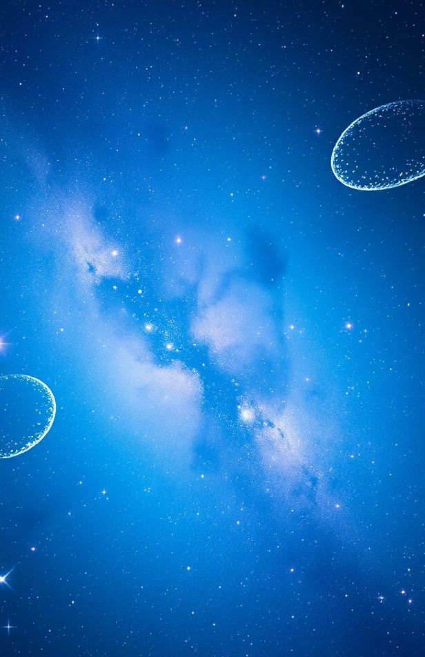 Blue Space Wallpaper