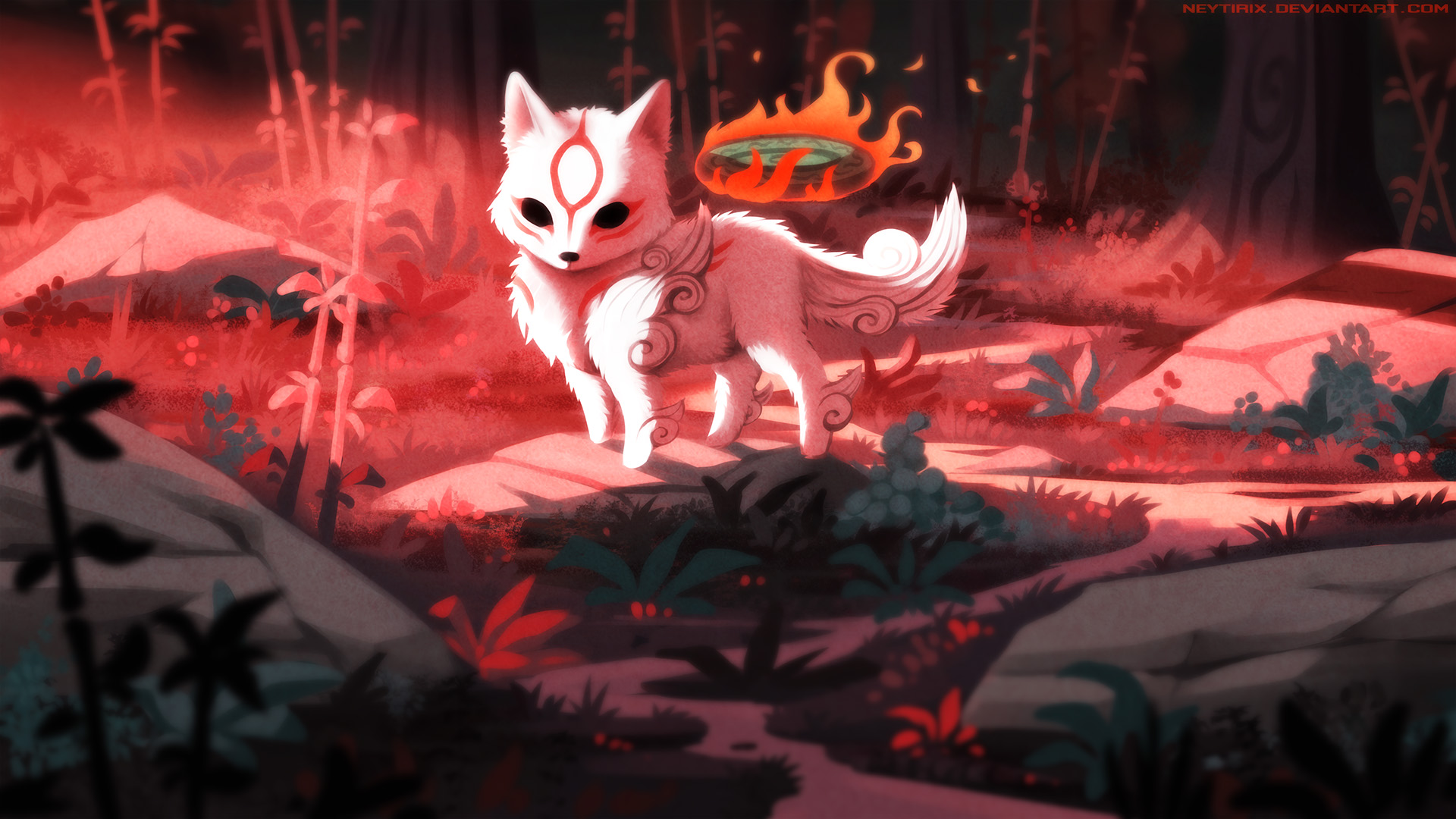 Animal Fox Okami Laptop Full HD 1080p 4k Wallpaper Image Photos