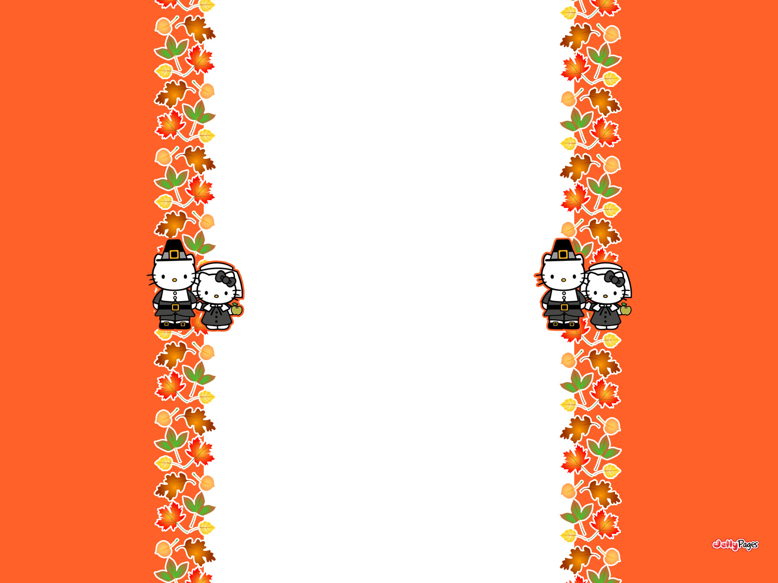 Hello Kitty Thanksgiving Ger Layout Template Background